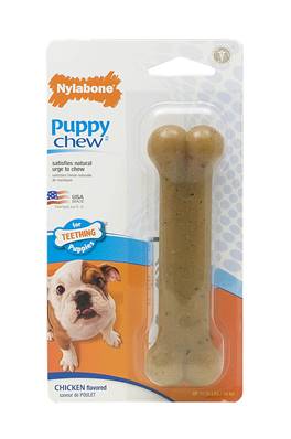 Nylabone Puppy Chew Bone - Chicken, Wolf Size